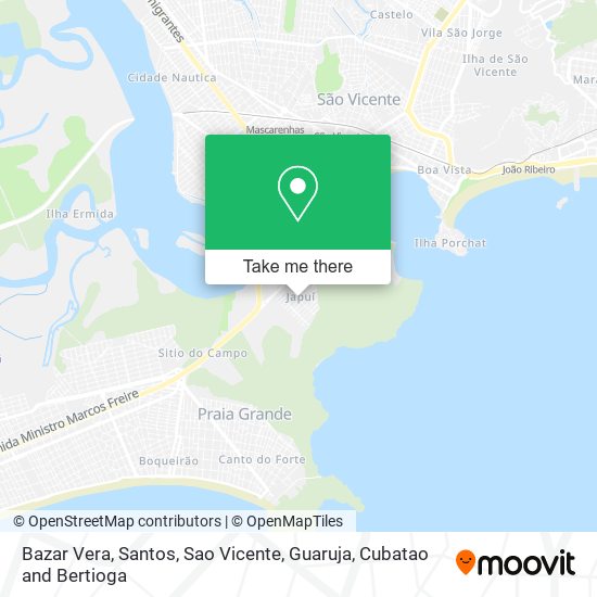 Bazar Vera map
