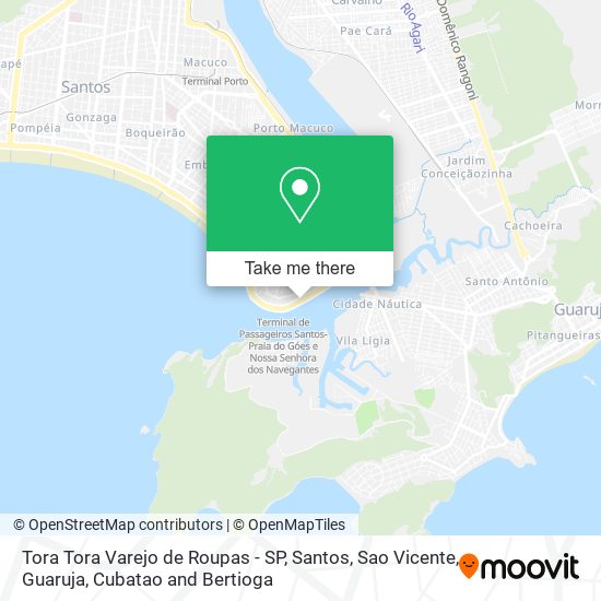 Mapa Tora Tora Varejo de Roupas - SP