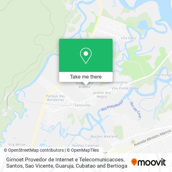 Mapa Girnoet Provedor de Internet e Telecomunicacoes