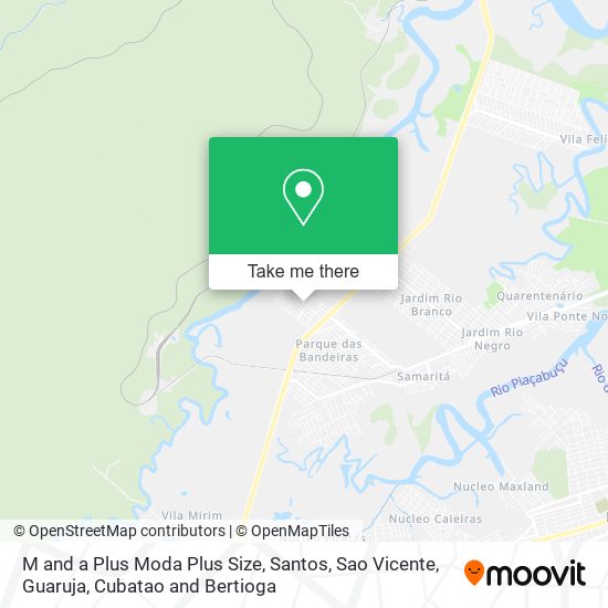 M and a Plus Moda Plus Size map