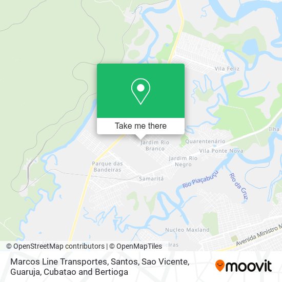 Marcos Line Transportes map