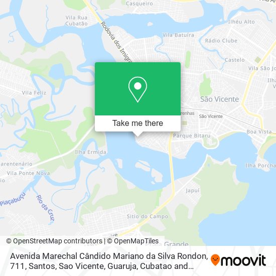 Mapa Avenida Marechal Cândido Mariano da Silva Rondon, 711