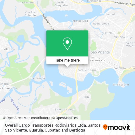Overall Cargo Transportes Rodoviarios Ltda map