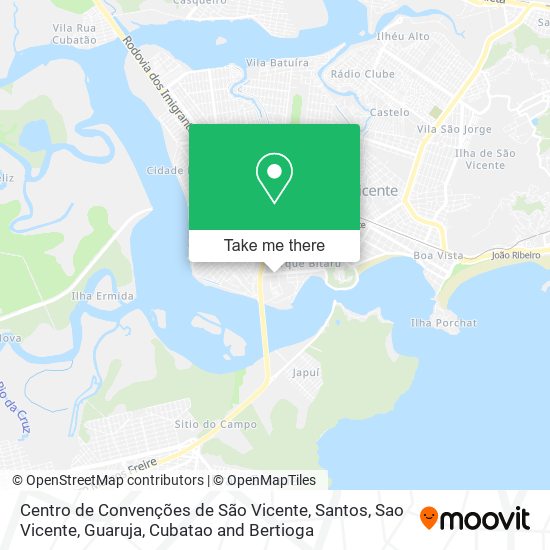 Centro de Convenções de São Vicente map