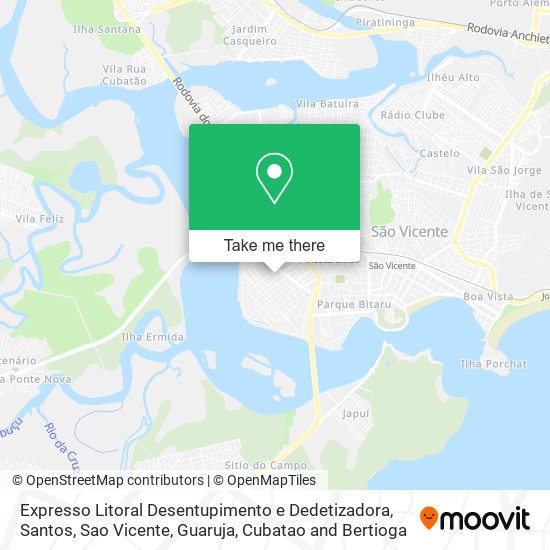 Expresso Litoral Desentupimento e Dedetizadora map