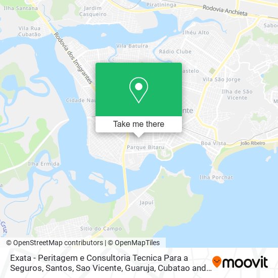 Exata - Peritagem e Consultoria Tecnica Para a Seguros map