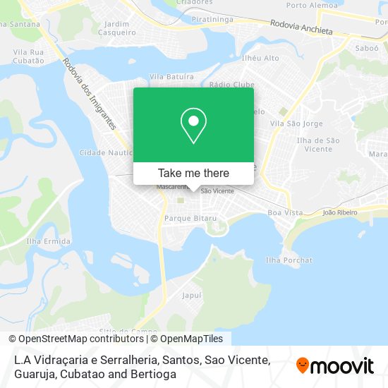 L.A Vidraçaria e Serralheria map