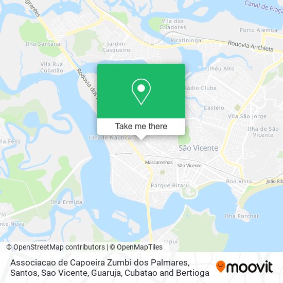 Associacao de Capoeira Zumbi dos Palmares map