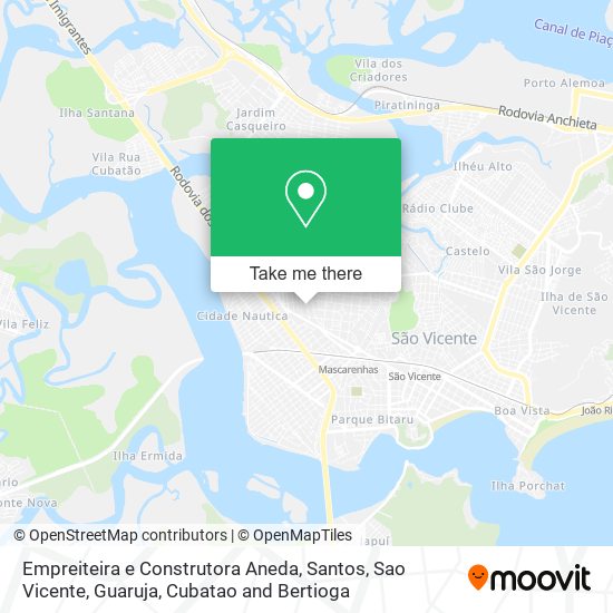 Mapa Empreiteira e Construtora Aneda