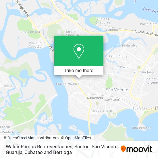 Waldir Ramos Representacoes map
