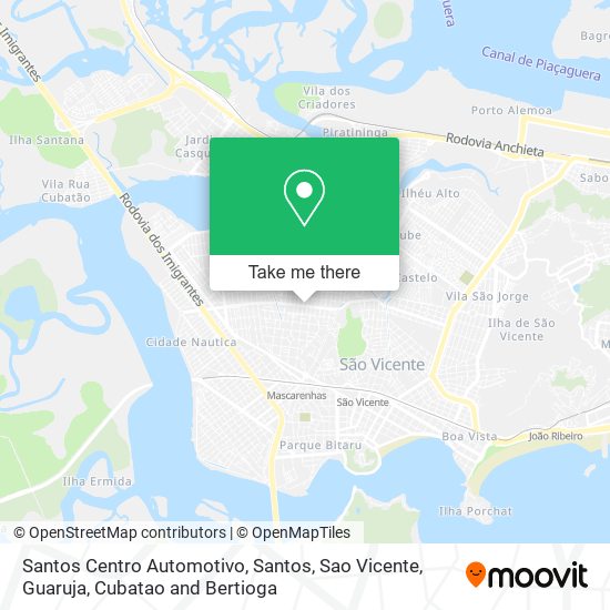 Santos Centro Automotivo map