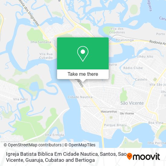 Mapa Igreja Batista Biblica Em Cidade Nautica