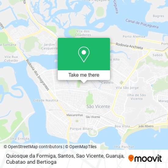 Quiosque da Formiga map