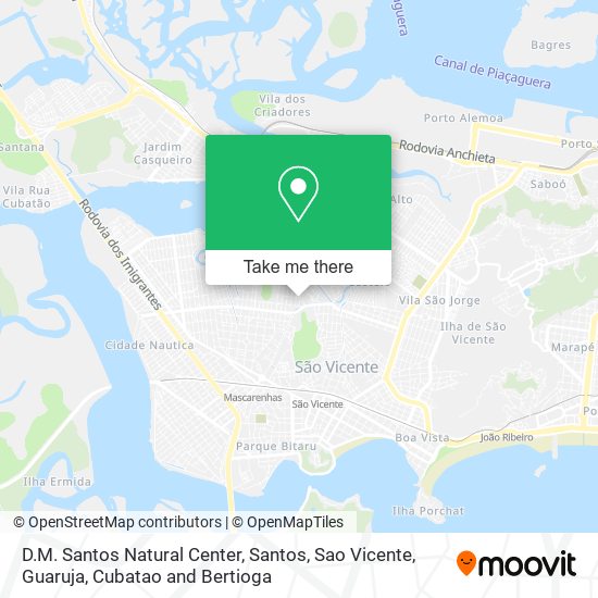 D.M. Santos Natural Center map