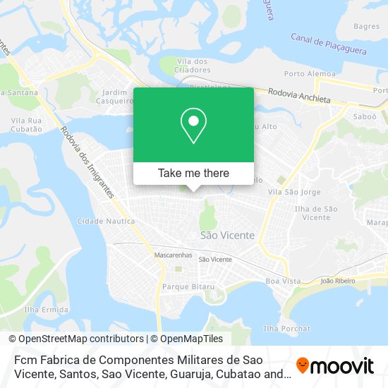 Mapa Fcm Fabrica de Componentes Militares de Sao Vicente