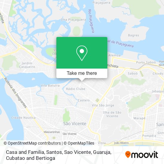 Casa and Familia map