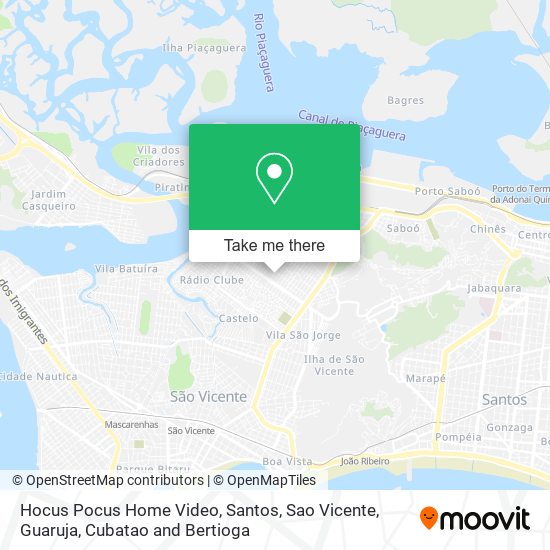 Hocus Pocus Home Video map