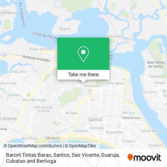 Baroni Tintas Barao map