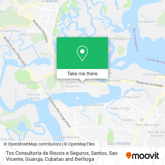 Mapa Tss Consultoria de Riscos e Seguros