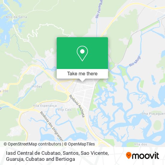 Iasd Central de Cubatao map