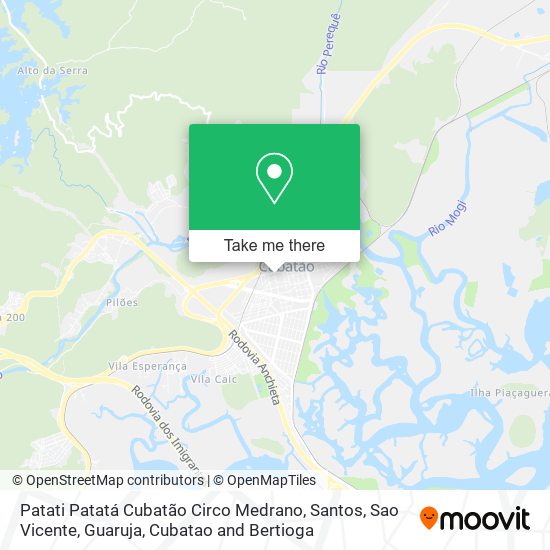 Patati Patatá Cubatão Circo Medrano map