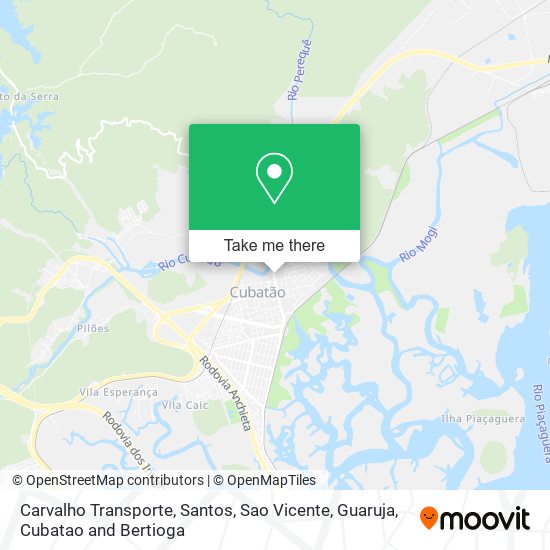 Mapa Carvalho Transporte