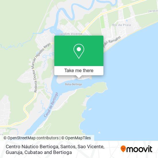 Centro Náutico Bertioga map