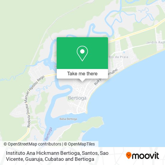 Instituto Ana Hickmann Bertioga map