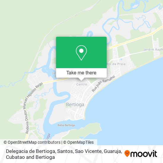 Delegacia de Bertioga map