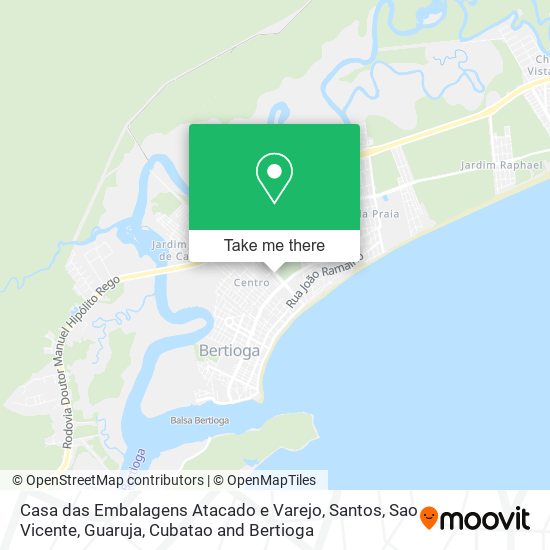 Mapa Casa das Embalagens Atacado e Varejo