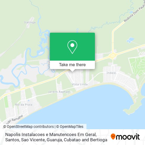 Mapa Napolis Instalacoes e Manutencoes Em Geral