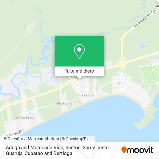 Mapa Adega and Mercearia Vida