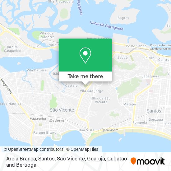 Areia Branca map