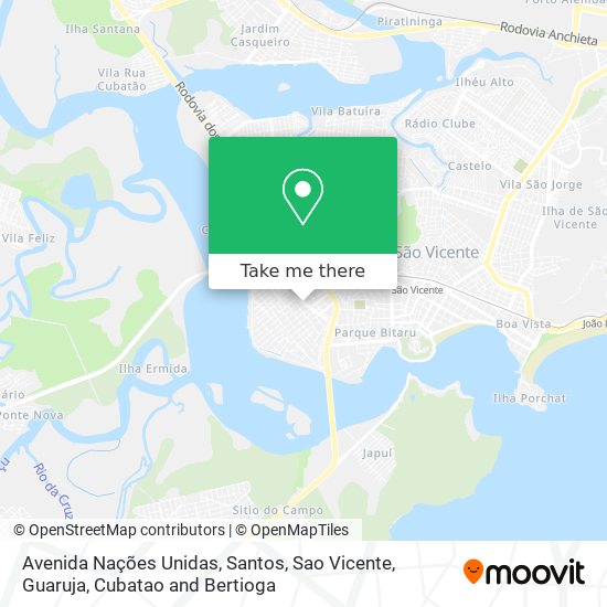 Avenida Nações Unidas map