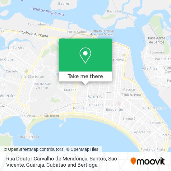 Rua Doutor Carvalho de Mendonça map