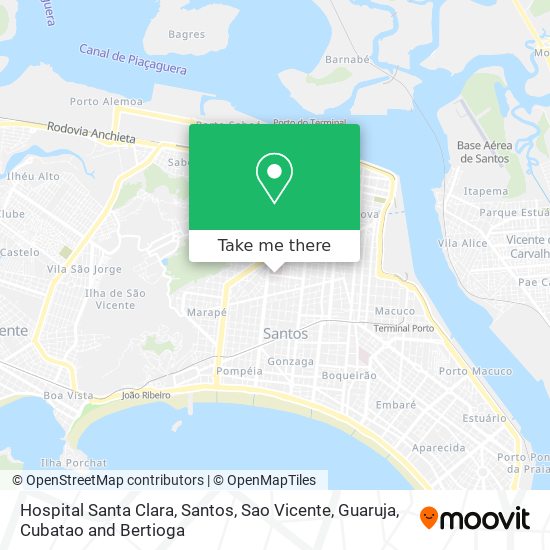 Hospital Santa Clara map
