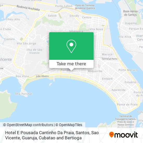 Hotel E Pousada Cantinho Da Praia map