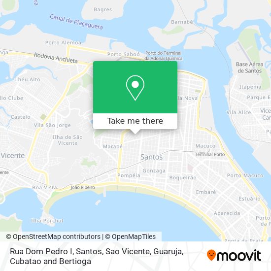 Mapa Rua Dom Pedro I