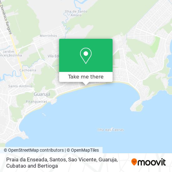 Praia da Enseada map