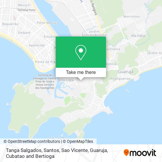 Tanga Salgados map