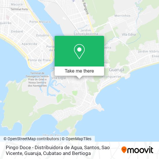 Pingo Doce - Distribuidora de Agua map