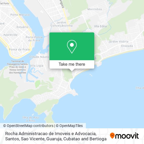 Mapa Rocha Administracao de Imoveis e Advocacia