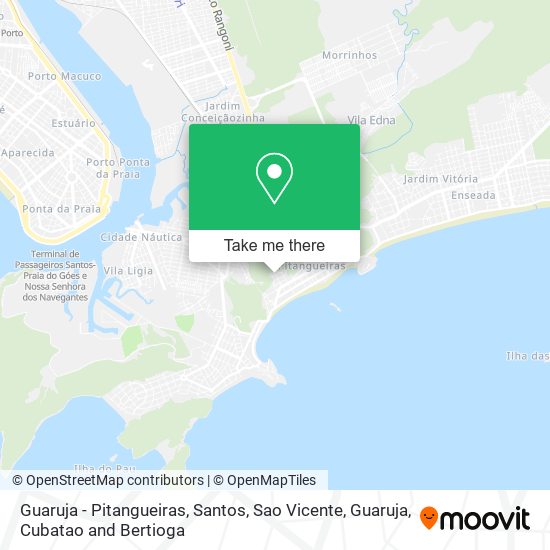 Guaruja - Pitangueiras map