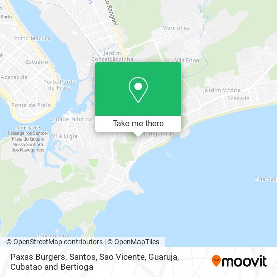 Paxas Burgers map