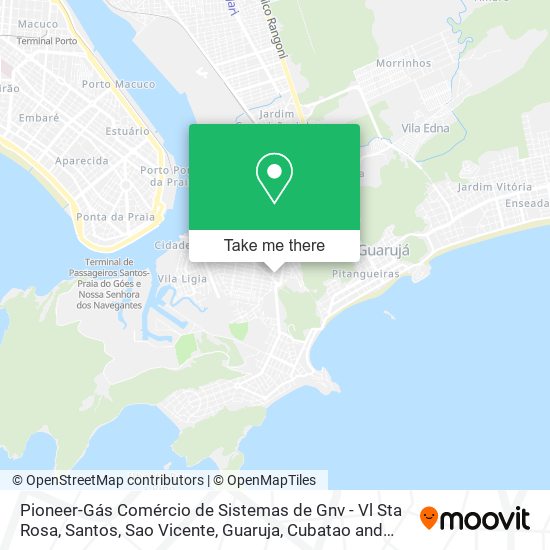 Mapa Pioneer-Gás Comércio de Sistemas de Gnv - Vl Sta Rosa