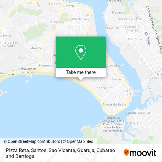 Pizza Reta map