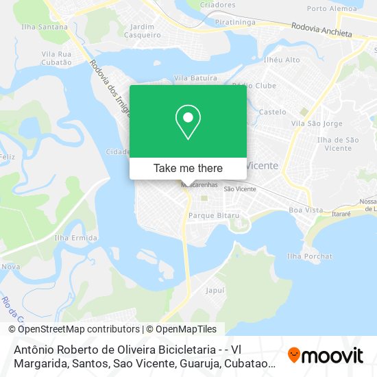 Antônio Roberto de Oliveira Bicicletaria - - Vl Margarida map