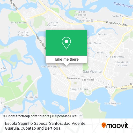 Mapa Escola Sapinho Sapeca