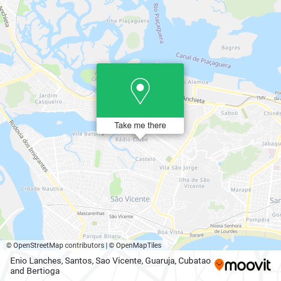Enio Lanches map