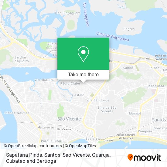 Sapataria Pinda map